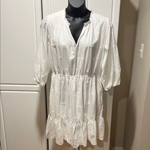 Knox Rose White Eyelet Dress